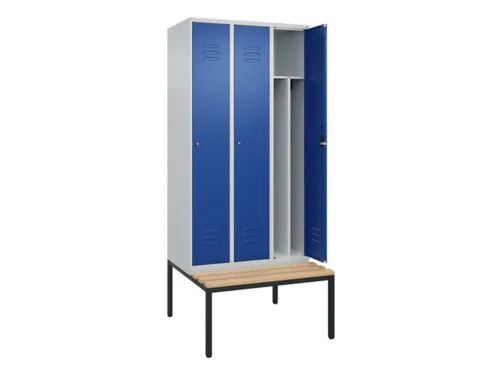 locker voor scheiding van kleding,HxBxD 2120x900x815mm,3vak