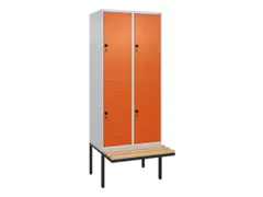 Dubbeldekse dekenkist,HxBxD 2120x800x815mm,2x2vak.,vak B 400mm