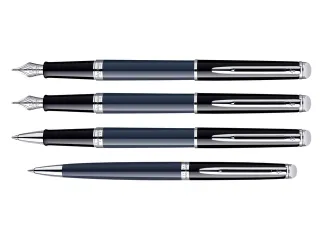 Vulpen Waterman Hémisphère Colour Blocking black en blue CT medium - 6
