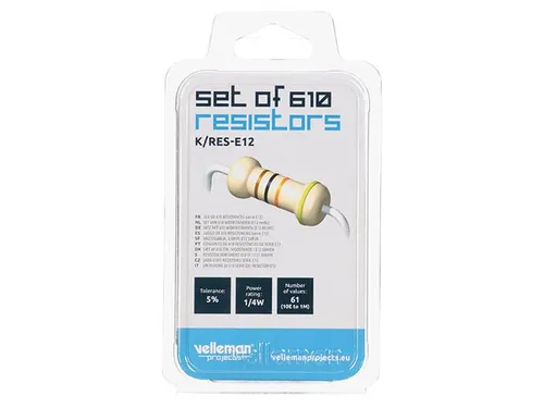 SET Weerstanden - E-12 Reeks - 610 ST. - 10E TOT 1m