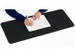 Sous-main Sigel enroulable 800x300x2mm noir-noir simili cuir