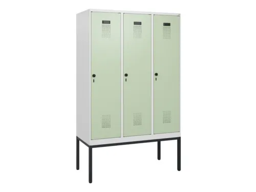 schoollocker,HxBxD 1950x1200x500mm,3vak,vak B 400mm,draaigrendel