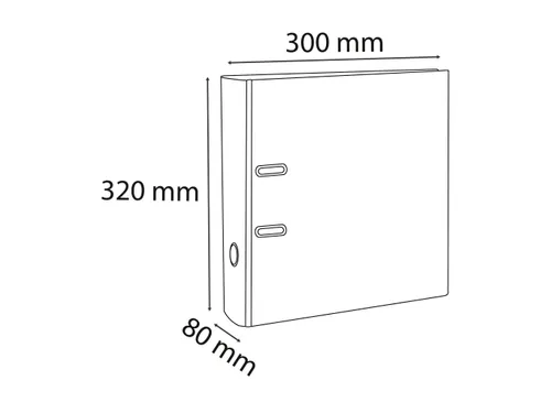Ordner PP Prem'Touch A4maxi 80mm bord.