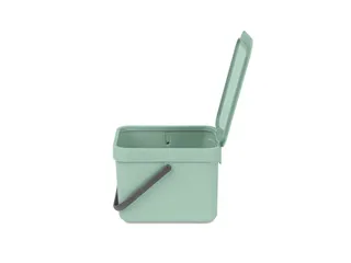 Afvalemmer Sort & Go 6 Liter Jade Groen - 3