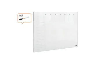 Weekplanner Nobo transparant Whiteboard acryl A4 - 3