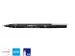 Fineliner Uni-ball Pin 0.6mm zwart