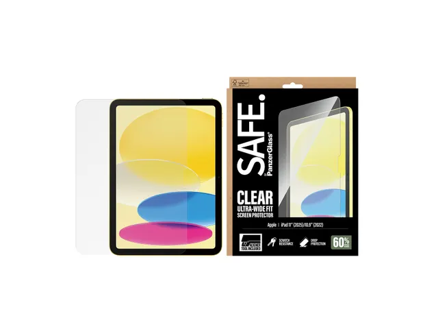 PanzerGlass SAFE. by Screen Protector iPad 11 inch (2025-2026) | 10