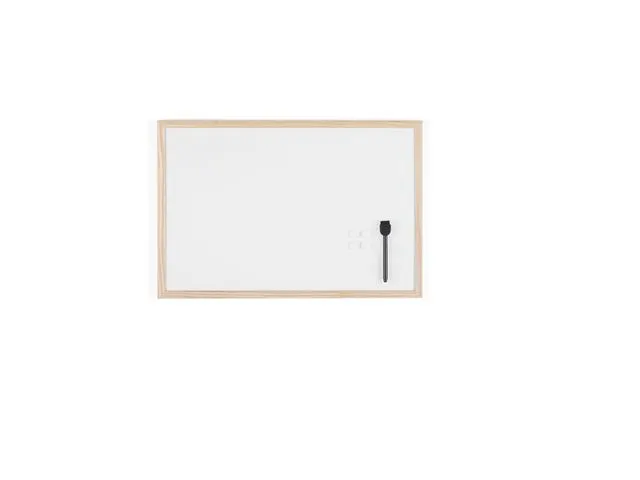 Basic Plus Whiteboard, Magnetisch, Houten Frame, 600 x 400 mm