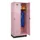 locker,HxBxD 1950x800x500mm,2vak,vak B 400mm,draaigrendel,sokkel