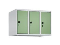 opzetkast,v. locker,3vak.,vak B 250mm,HxBxD 500x750x500mm,vleugeldeur