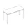 In hoogte verstelbaar bureau,HxBxD 720-840x1200x600mm,MP-lichtgrijs