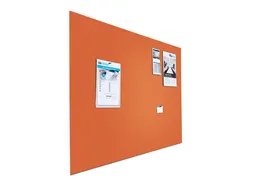 Prikbord Paneel Float Bulletin 60x90cm Oranje frameloos