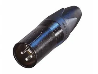Neutrik - Xlr Kabeldeel, 3-Polig Mannelijk, Verzilverd, Zwart - 1