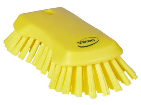 Vikan Hygiene extra grote handborstel extra harde vezels 230mm Geel