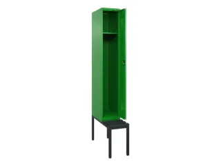 locker met bank,HxBxD 2120x300x815mm,1vak,vak B 300mm,cilinderslot - 1