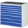 ladekast 1035x1145x650mm 8laden cilinderslot RAL7035 RAL5010 metaal