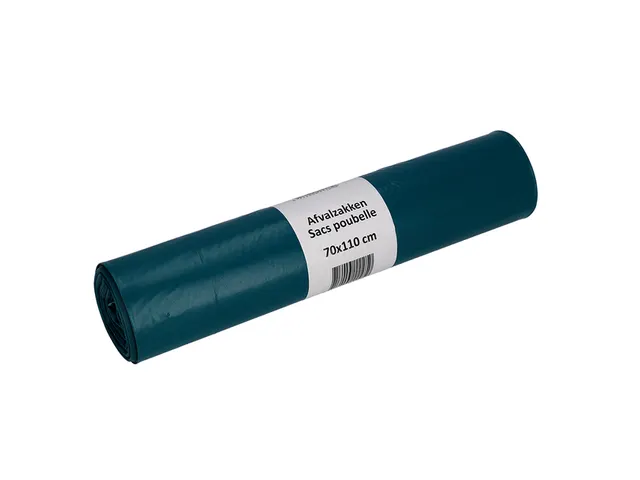 Afvalzak Cleaninq 70x110cm LDPE recycled T70 120 Liter blauw