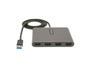 USB 3.0 naar 4x HDMI Adapter, Externe Video & Grafische Kaart, USB Typ - 3