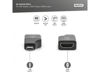 4K USB-adapter USB-C/mannelijk naar HDMI A/vrouwelijk - 3