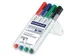 Marqueur tableau blanc Lumocolor Compact 2mm Etui chevalet 4pcs
