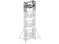 rolsteiger,1platform(s),1luik,platform BxD 2080x610mm,aluminium