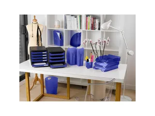 ECOBIN Papiermand 15 Liter Blauw Transparant - 8