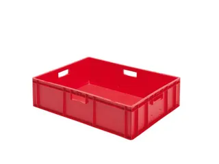Euronorm-stapelbak 78liter 210x800x600mm Wanden/bodem Gesloten Rood - 1