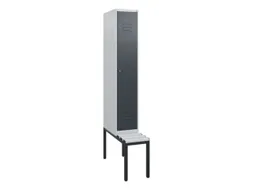 locker met bank,HxBxD 1950x300x815mm,1vak,vak B 300mm,cil.-slot