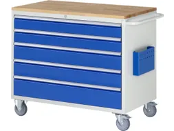 gereedschapswagen 975x1145x650mm beukblad 450kg 5 laden RAL5010