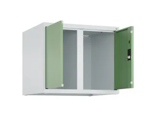 opzetkast,v. locker,2vak.,vak B 300mm,HxBxD 500x600x500mm,vleugeldeur - 2