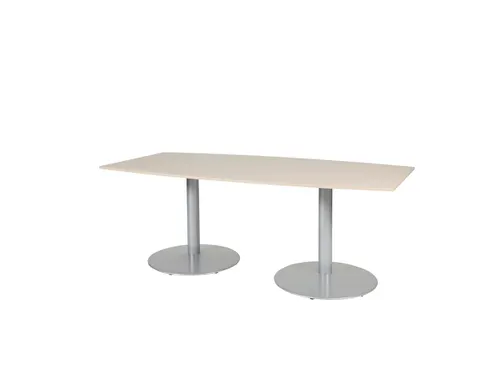 Linesto Vergadertafel Vaste Hoogte 200x100 Ton Robson Eiken 25mm Alu