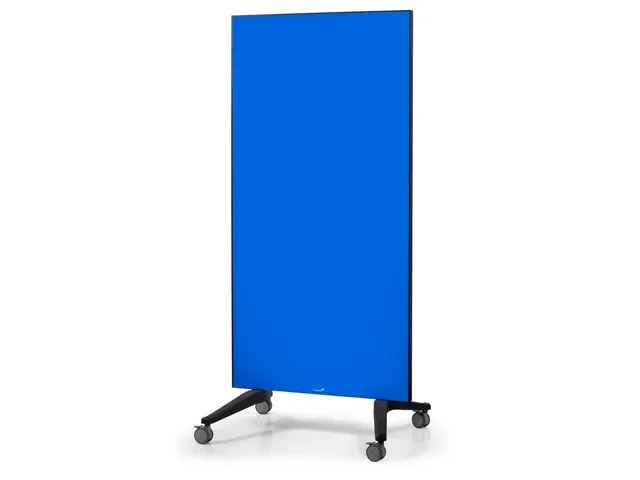 Mobiel Glasbord Blauw Magnetisch 90x175Cm