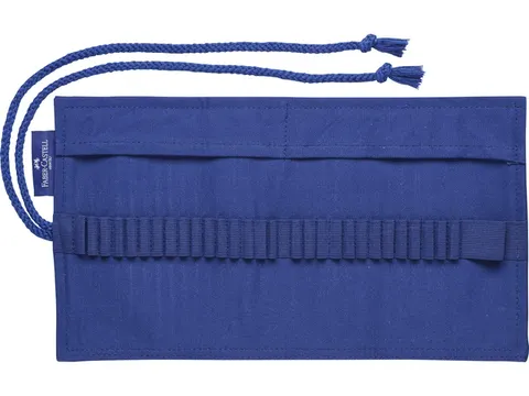 Roletui katoen blauw capaciteit 28 stuks
