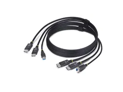 StarTech.com 1,8m Dual DisplayPort en USB 5Gbps KVM Kabel 4K