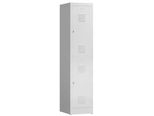Dubbeldekse garderobekast 1800x415x500mm 1x2vak B 400mm RAL7035