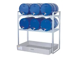 Aftapstelling 1320x630x1300mm M. Bak 150l 6 Vatensteunen 2 Roosters