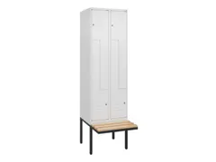 Z-garderobekast,HxBxD 2120x600x815mm,2vak,vak B 300mm,cil.-slot