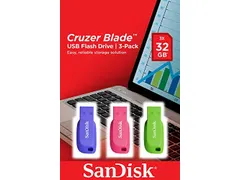 Sandisk Cruzer Blade 3x 32GB USB Stick