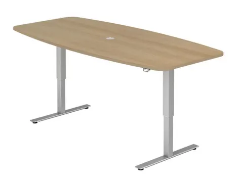 In hoogte verstelbare vergadertafel,HxBxD 710-1200x2200x1030mm