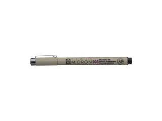 Fineliner Sakura Pigma Micron 003 0.15mm zwart - 1