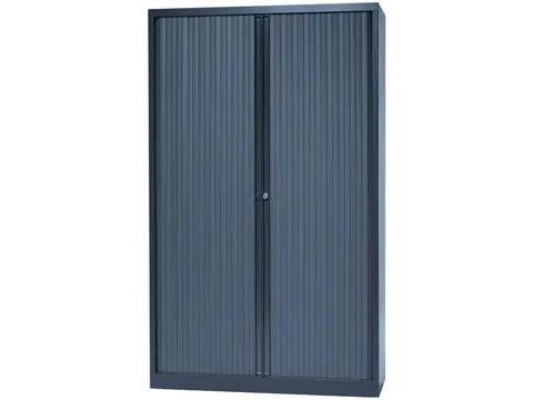 Bisley Roldeurkast Antraciet 198x120x43 (Hxbxd)