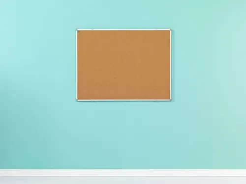 Smit Visual prikbord 90x120cm perskurk Softline profiel 16mm bruin