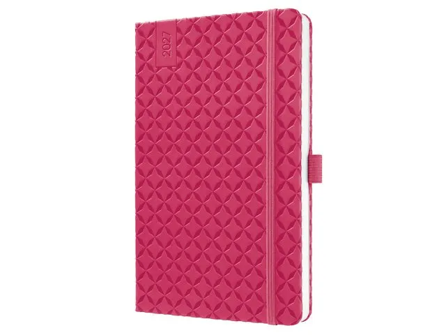 Weekagenda Flair A5 2027 (NL/FR/EN/DU) Fuchsia Pink Hardcover
