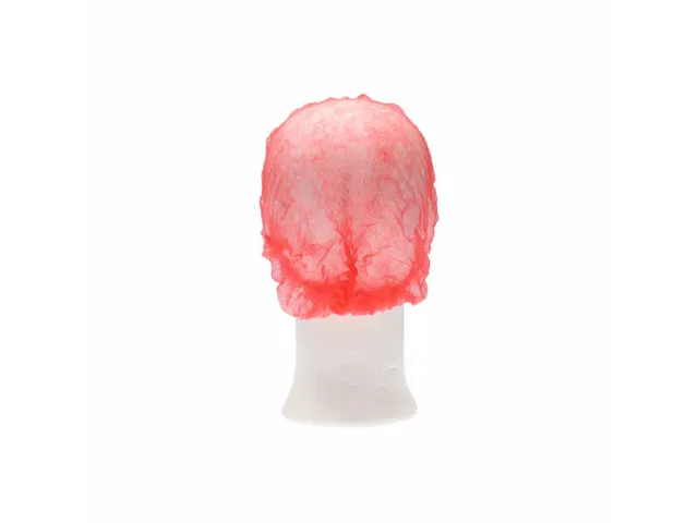 PP non woven haarnet Rood 49cm Clip Cap maat M 1000 Stuks