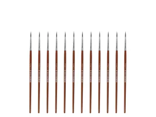 Penseel Kangaro Serie 120 rond Nr. 4 geitenhaar doos 12 stuks - 1