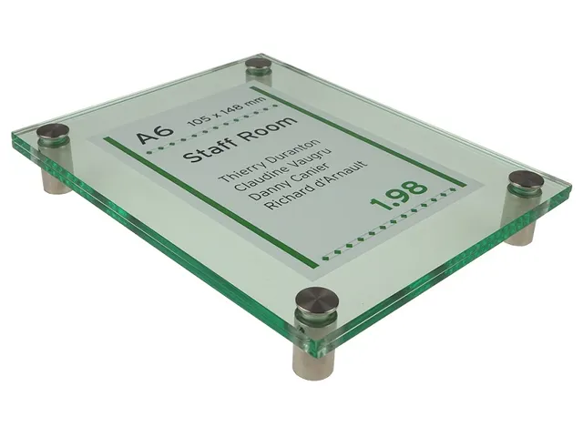 Menoor Deurbord Premium Glasslook A6 Plexiglas