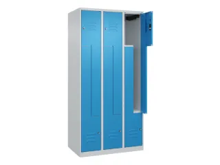 Z-garderobekast,HxBxD 1850x900x500mm,vak B 150/300mm,cil.-slot - 2