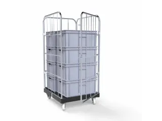rolcontainer,draagverm. 500kg,laadvl. LxB 803x664mm - 5