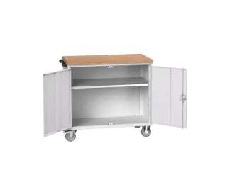 werkbank,verrijdbaar,HxBxD 980x1050x600mm,multiplexblad - 1