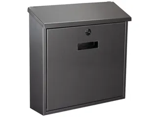 Brievenbus Monaco Inox met naamplaatje incl. 2 sleutels 36.8x36.5x10cm - 1